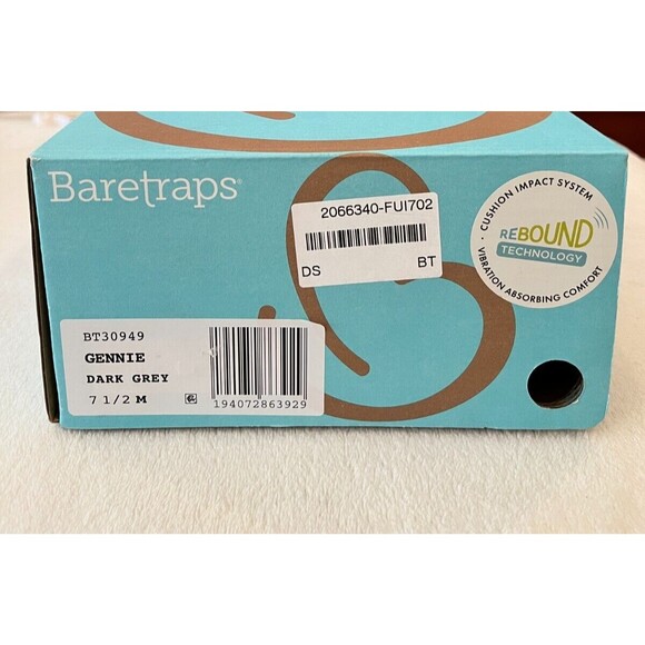 NEW in Box Women's Baretraps Gennie Casual Slip-On Sneaker Dark Grey Size 7.5 - Picture 6 of 10